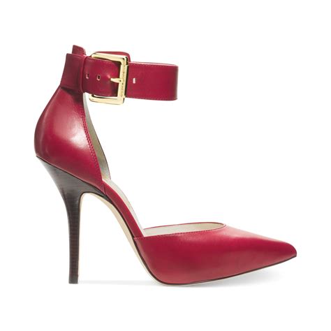 ankle strap heels michael kors|michael kors high heel pumps.